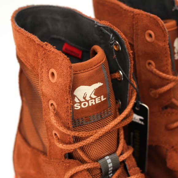 Sorel Caribou OTM Impermeable Waterproof Brown Orange Trail Boots 10.5 Shoe NEW - Picture 4 of 8
